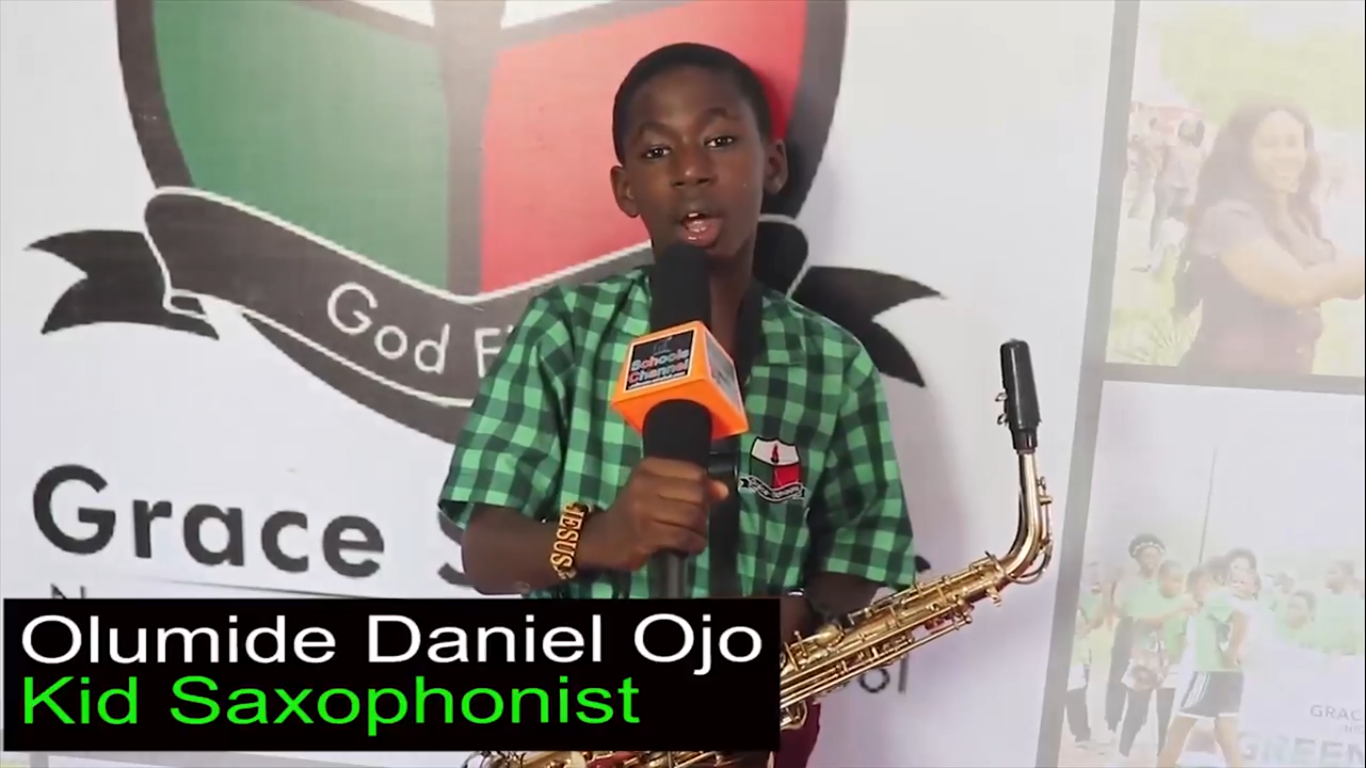 Kid Saxophonist Thrills Audience at Grace High School 25th Anniversary ...